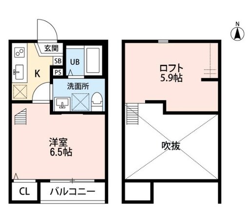 ウィスタリア北越谷の物件間取画像